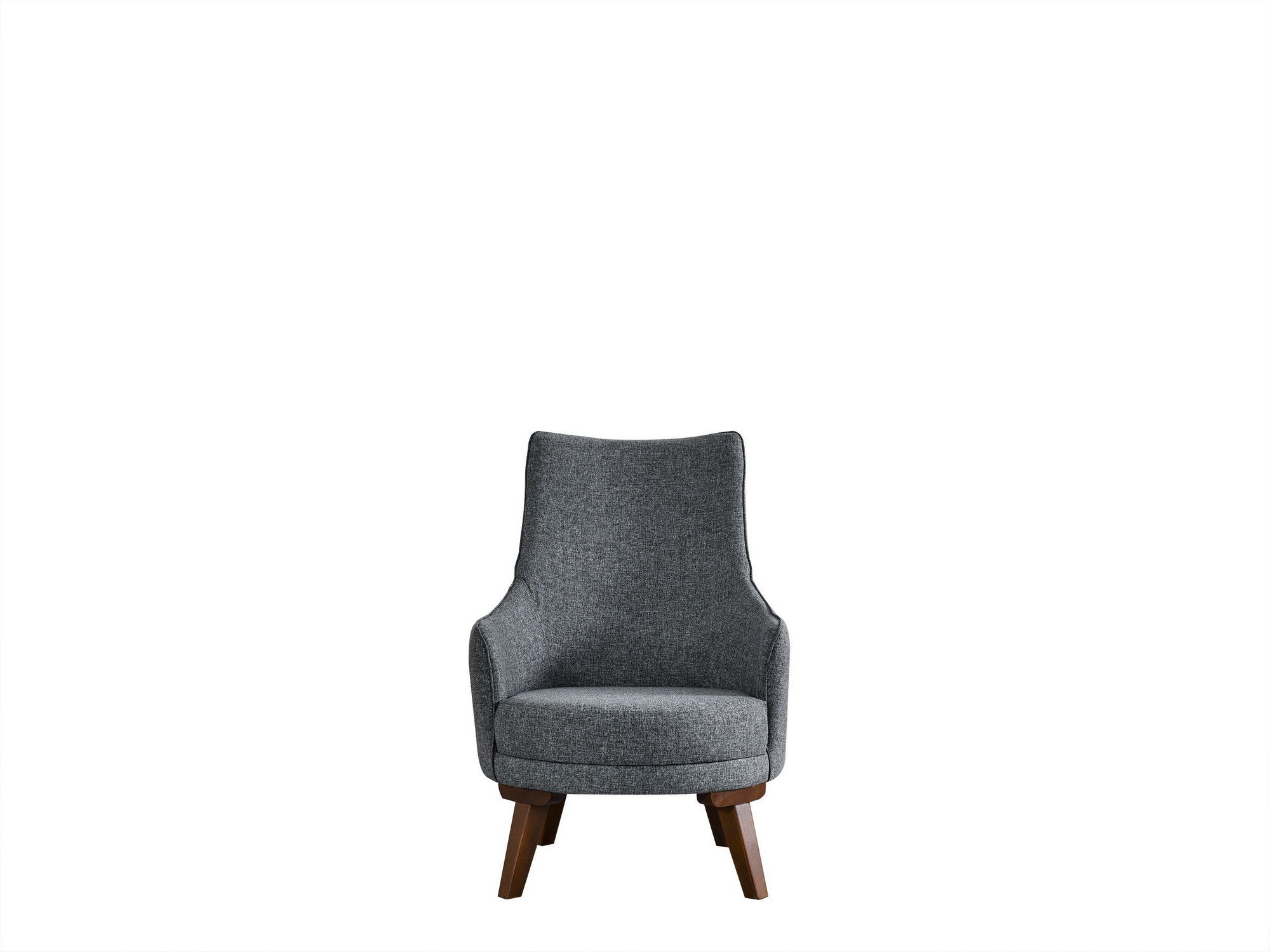 Poltrona Elegante, Cinza Claro, 72 x 87 x 102 cm | Estrutura em Madeira de Faia e Aglomerado, 100% Poliéster, Almofadas de Espuma Macia | Elegante e Confortável para Sala de Estar