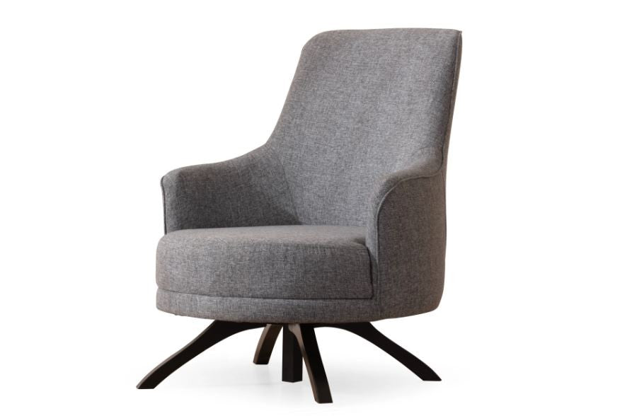 Poltrona Elegante, Cinza Claro, 72 x 87 x 102 cm | Estrutura em Madeira de Faia e Aglomerado, 100% Poliéster, Almofadas de Espuma Macia | Elegante e Confortável para Sala de Estar
