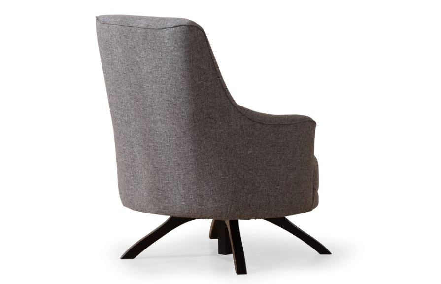 Poltrona Elegante, Cinza Claro, 72 x 87 x 102 cm | Estrutura em Madeira de Faia e Aglomerado, 100% Poliéster, Almofadas de Espuma Macia | Elegante e Confortável para Sala de Estar
