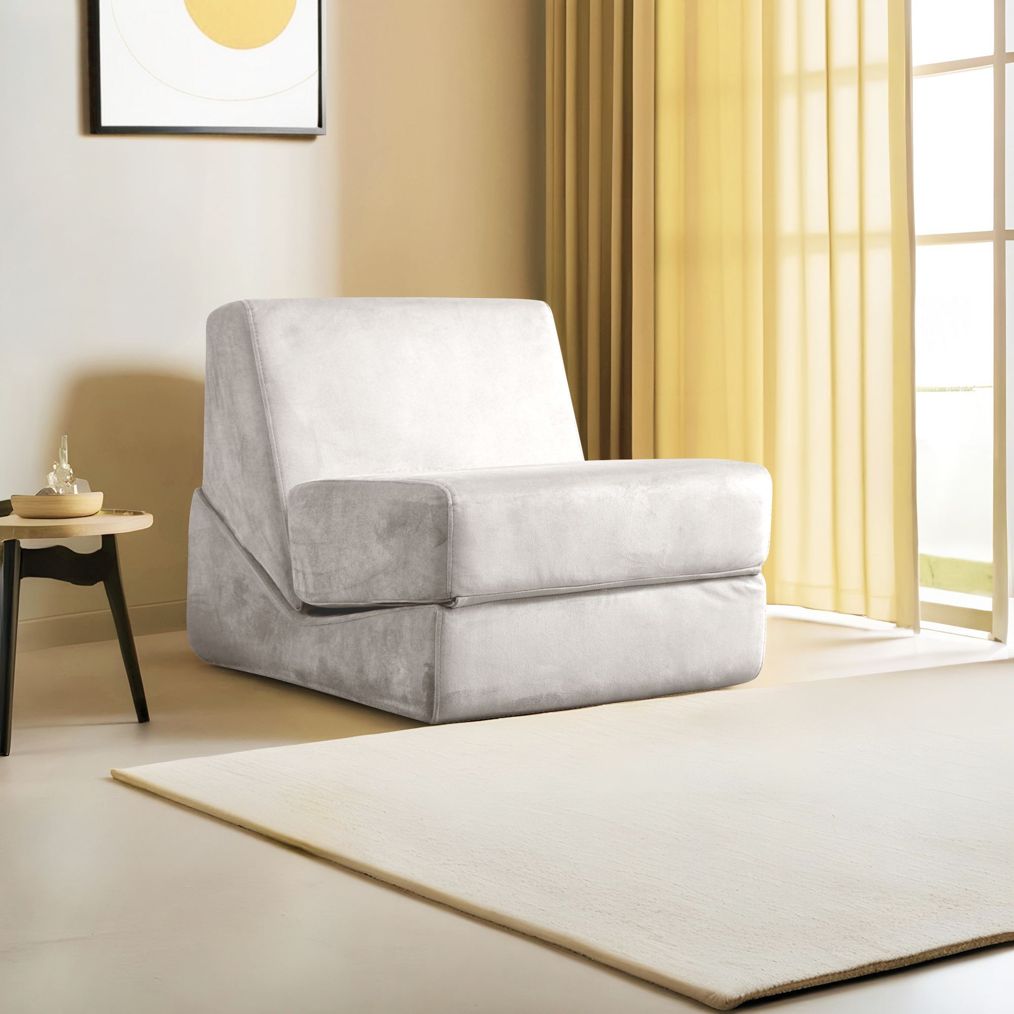 Sofá-cama de 1 lugar-Origami Convertable-Creme