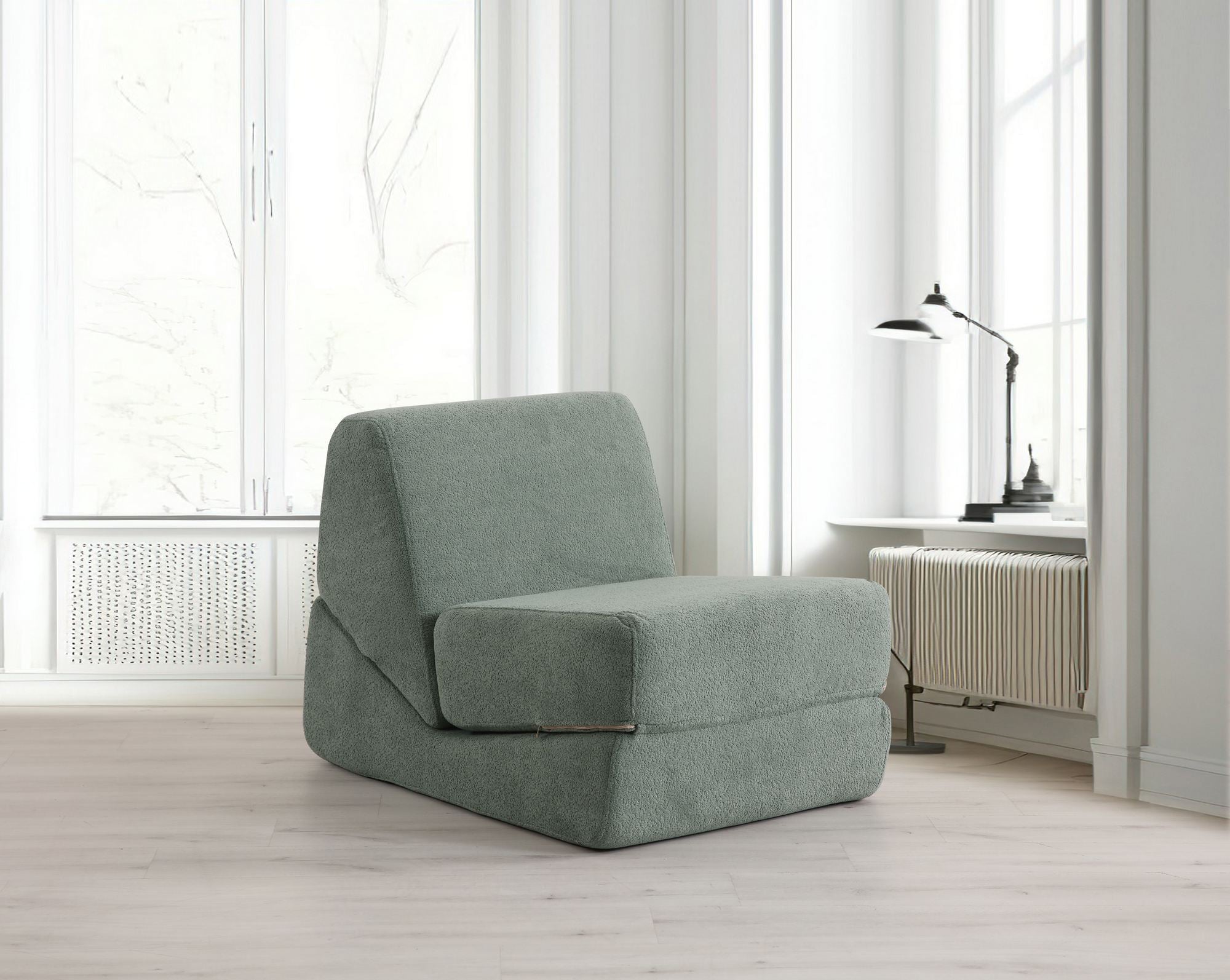 Sofá-cama de 1 lugar-Origami Convertable-Verde