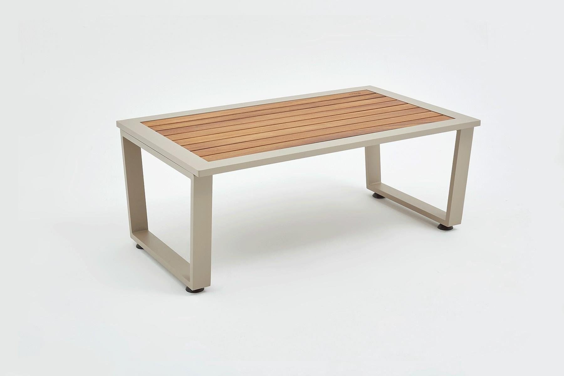 Conjunto de Lounge de Jardim – sofás de 3 lugares e 1 lugar – bege – tecido OLEFIN