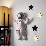 Acessório de parede decorativo elegante, branco e cinza, 35 x 47 x 10 cm | 100% poliéster | Perfeito para decoração de casa e espaços de convivência modernos