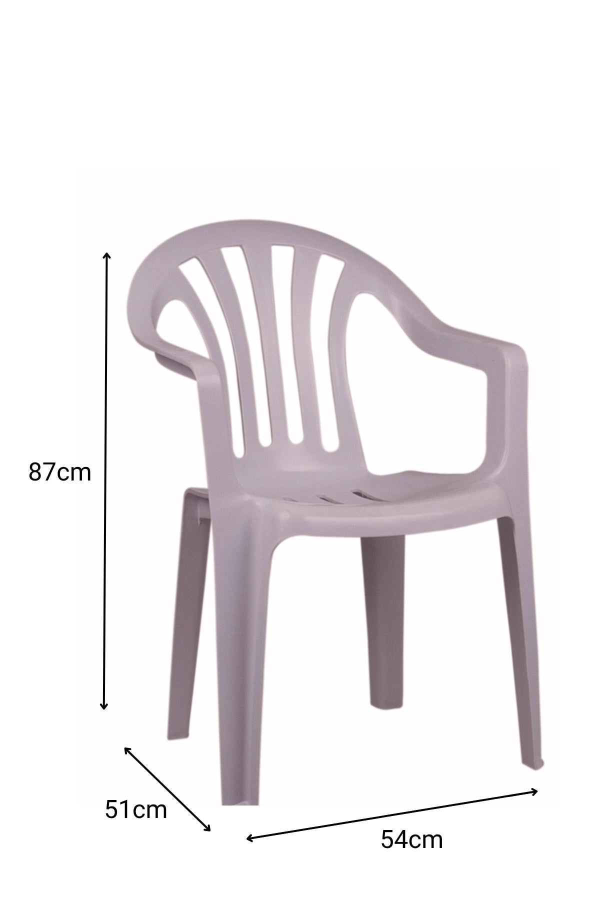 Cadeira Branca em Polipropileno 100% - Design Moderno e Resistente 54x51x87cm