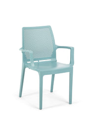 Cadeira Azul em Polipropileno 100% - Design Moderno e Resistente 57x85x53cm