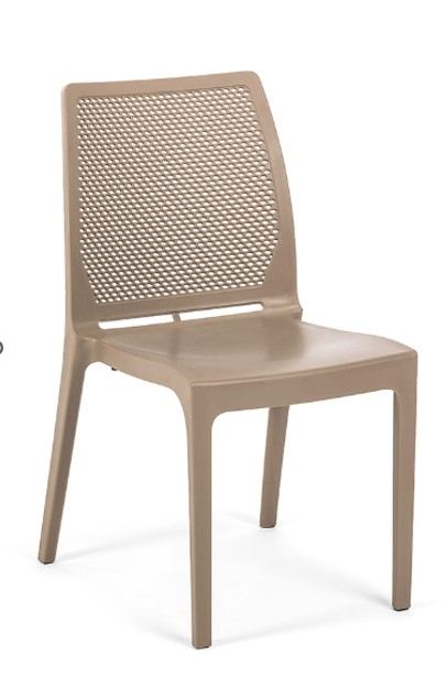 Cadeira Castanho Escuro 100% Polipropileno 57x53x85cm - Resistente e Elegante