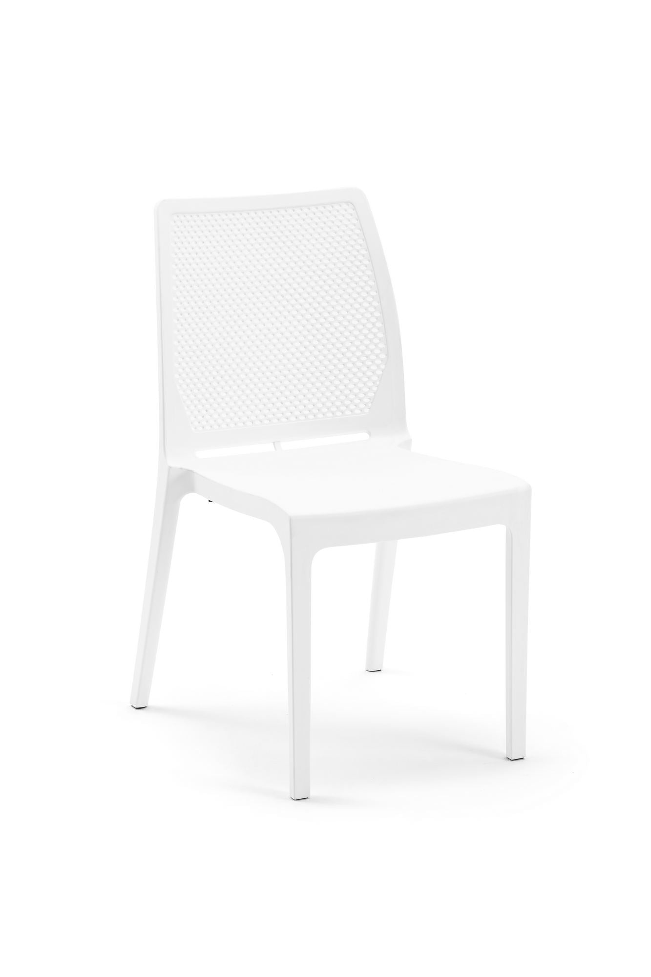 Cadeira Branca em Polipropileno 100% - Design Moderno e Resistente 57x46x85cm