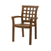 Cadeira Castanha em Polipropileno 100% - Design Moderno e Resistente 58x57x88cm