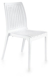 Cadeira Branca em Polipropileno 100% - Design Moderno e Resistente 57x46x85cm