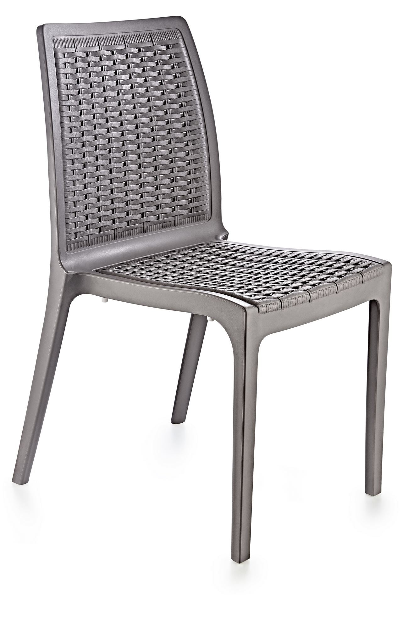 Cadeira Desert Grey 100% Polipropileno - Design Moderno e Resistente 57x46x85cm