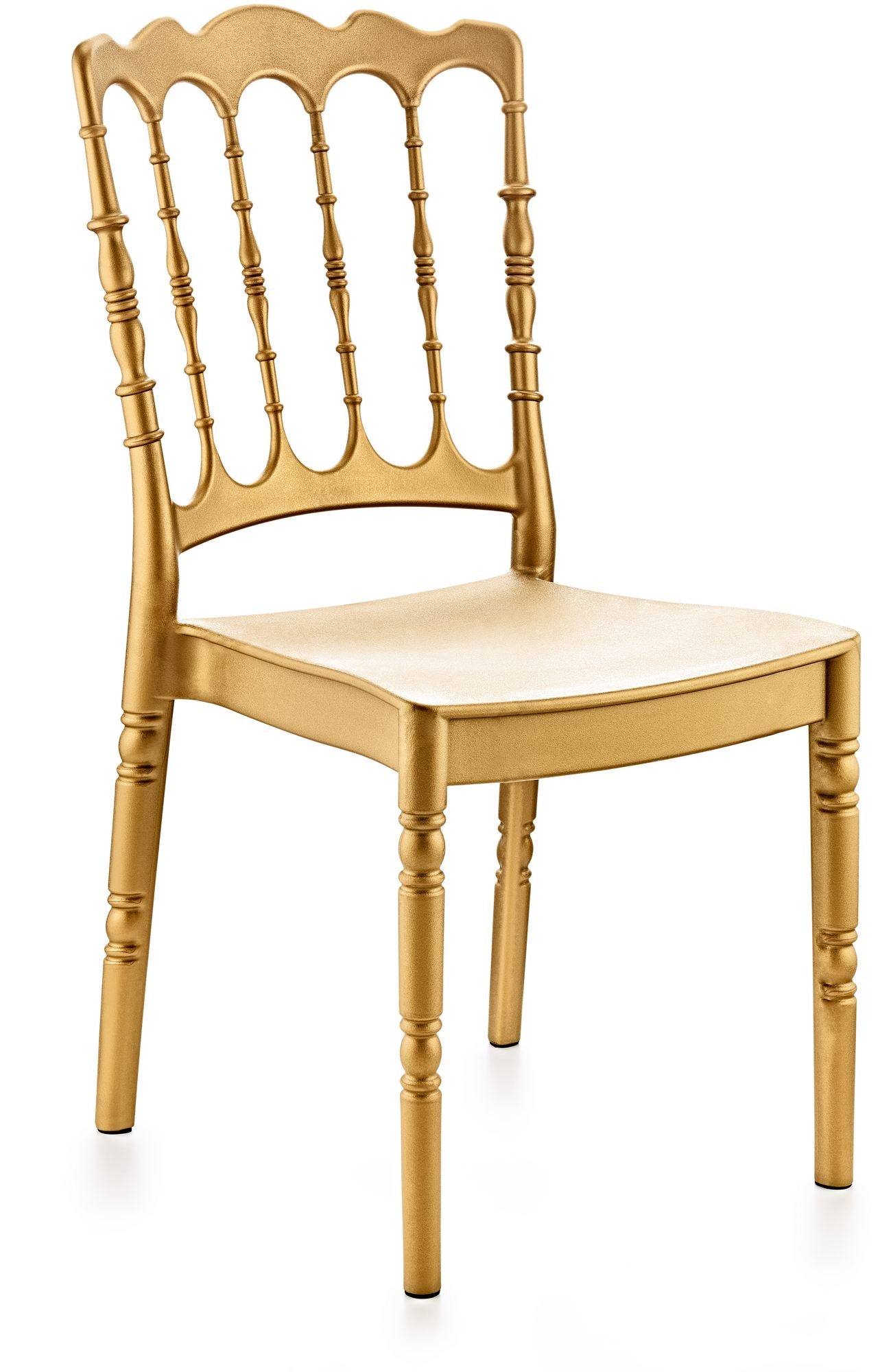 Cadeira Castanho Claro 100% Polipropileno - Resistente e Elegante 55x43x92cm