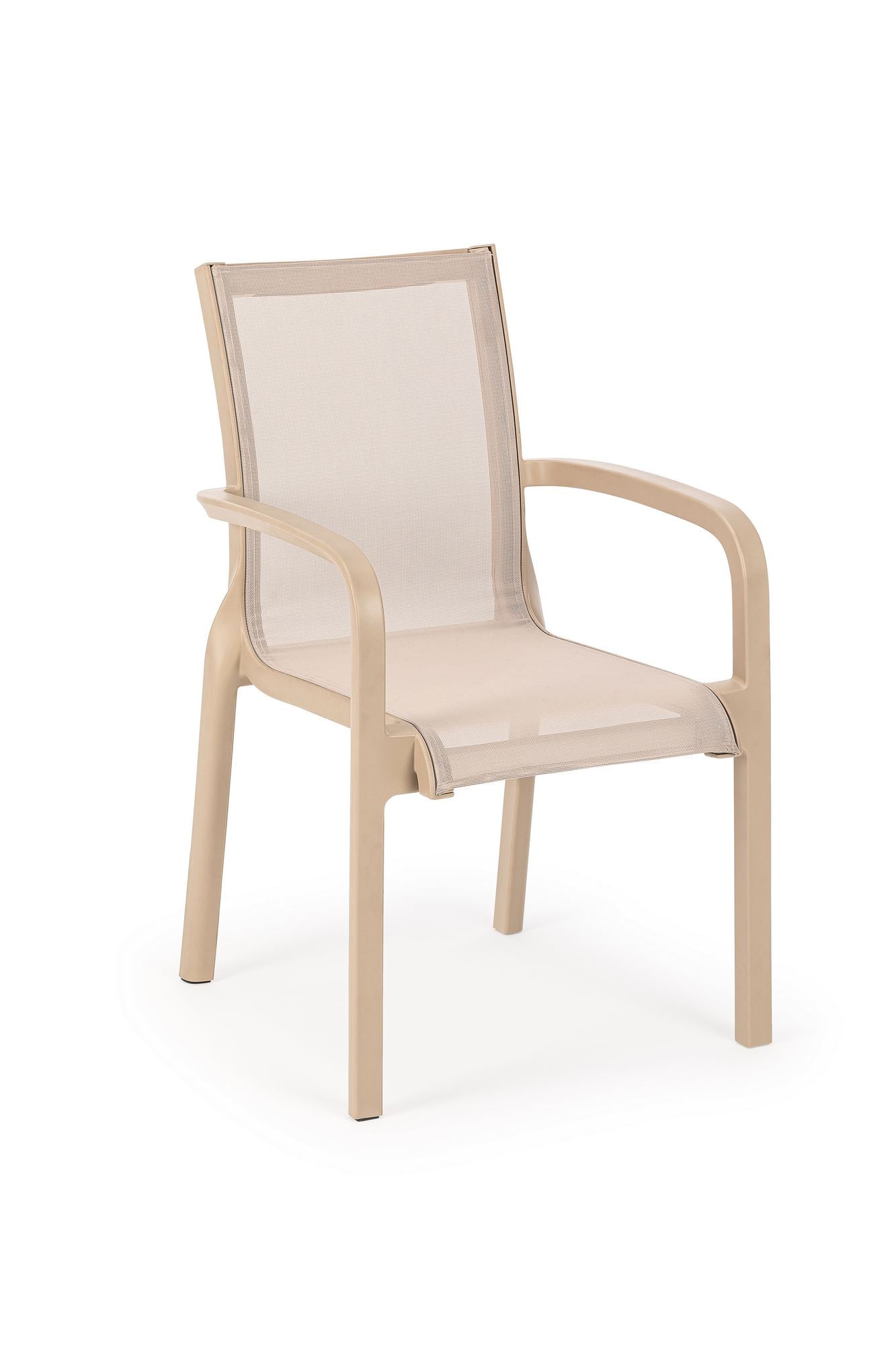 Cadeira de Jardim Desert Beige 100% Polipropileno - Resistente e Elegante para Exterior