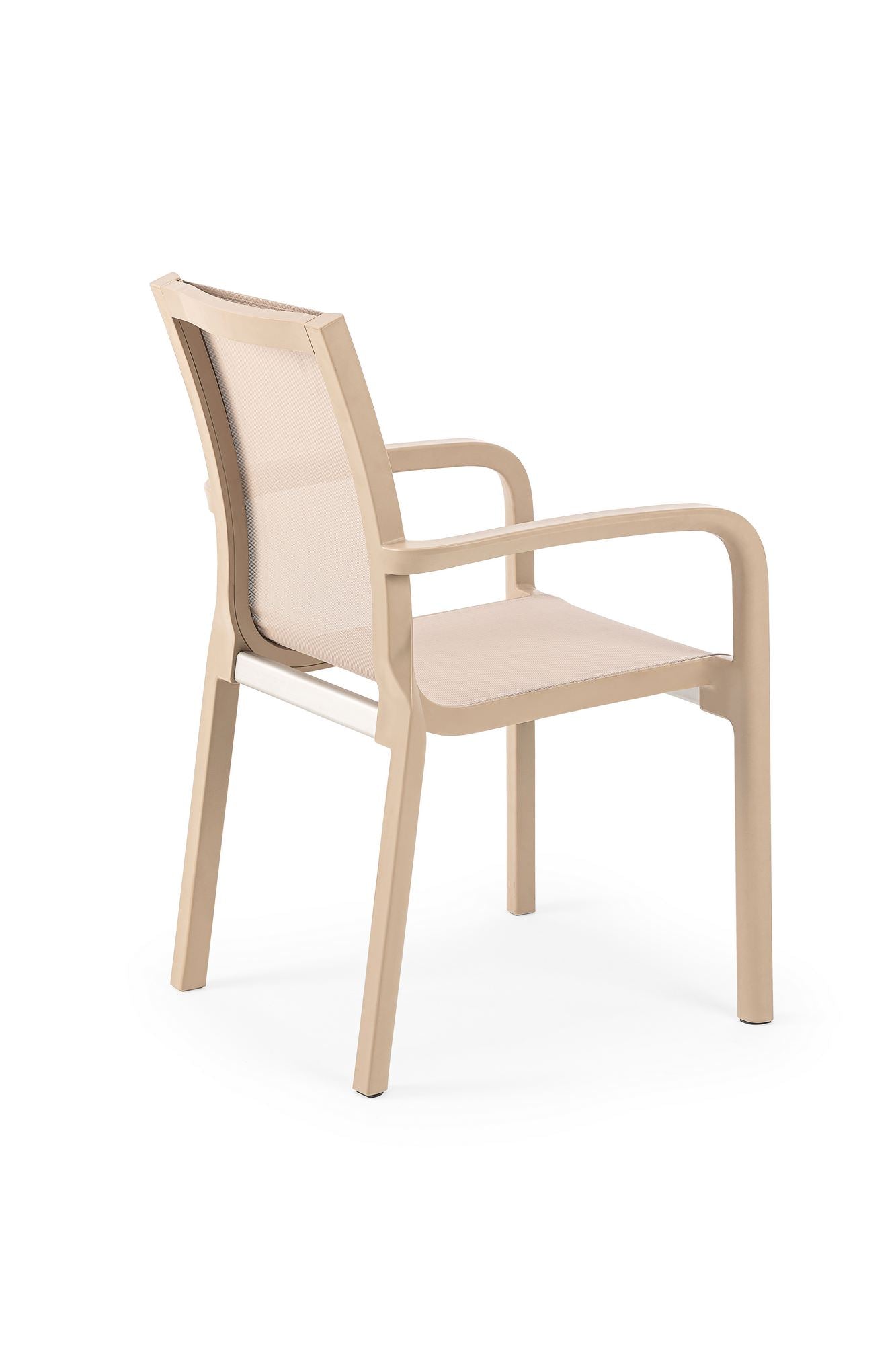 Cadeira de Jardim Desert Beige 100% Polipropileno - Resistente e Elegante para Exterior