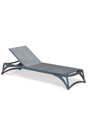 Espreguiçadeira de Alumínio Cinza Escuro - Design Moderno e Resistente para Exterior