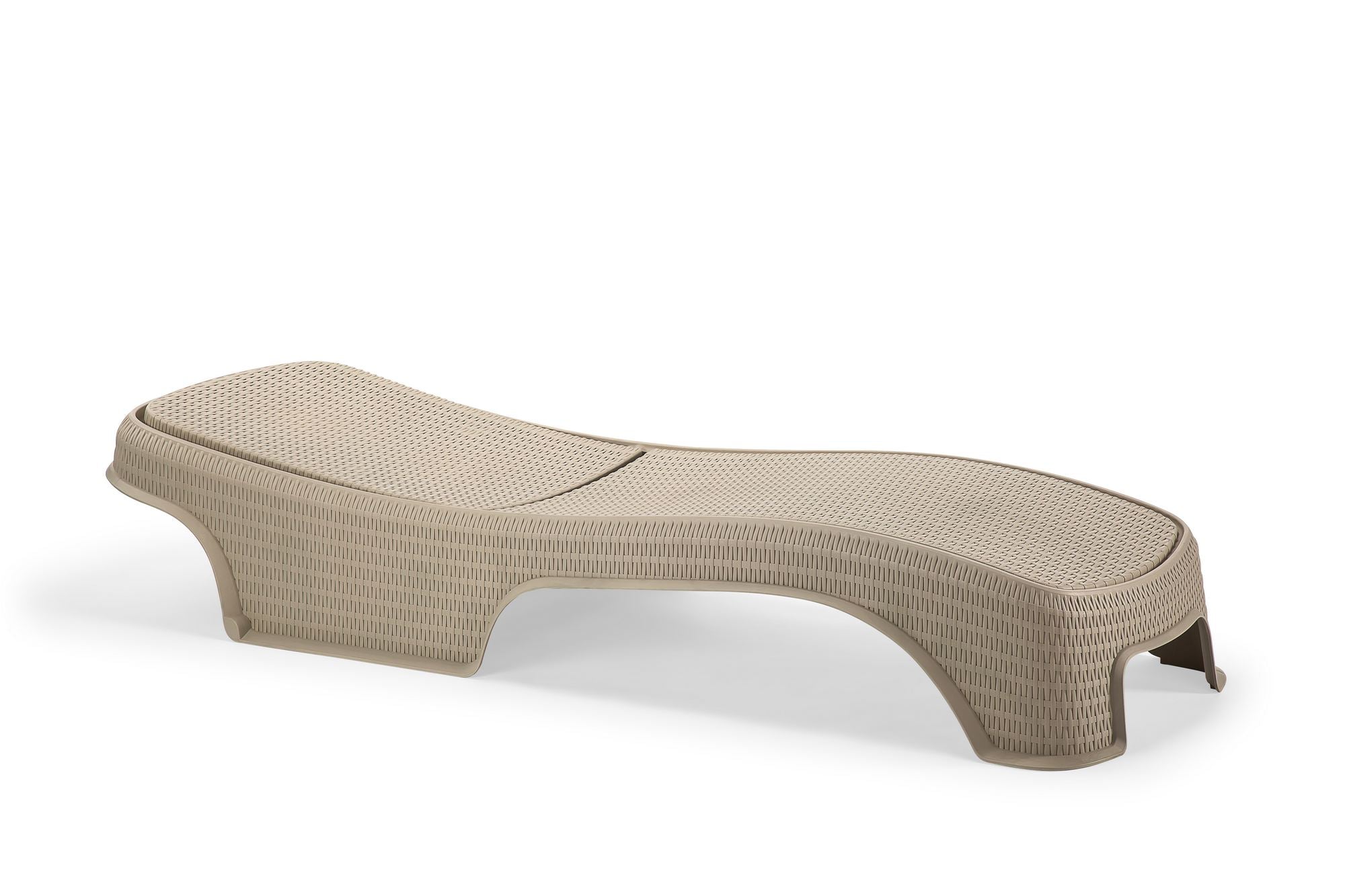 Espreguiçadeira Castanho Claro 100% Polipropileno - Resistente e Confortável 197x70cm