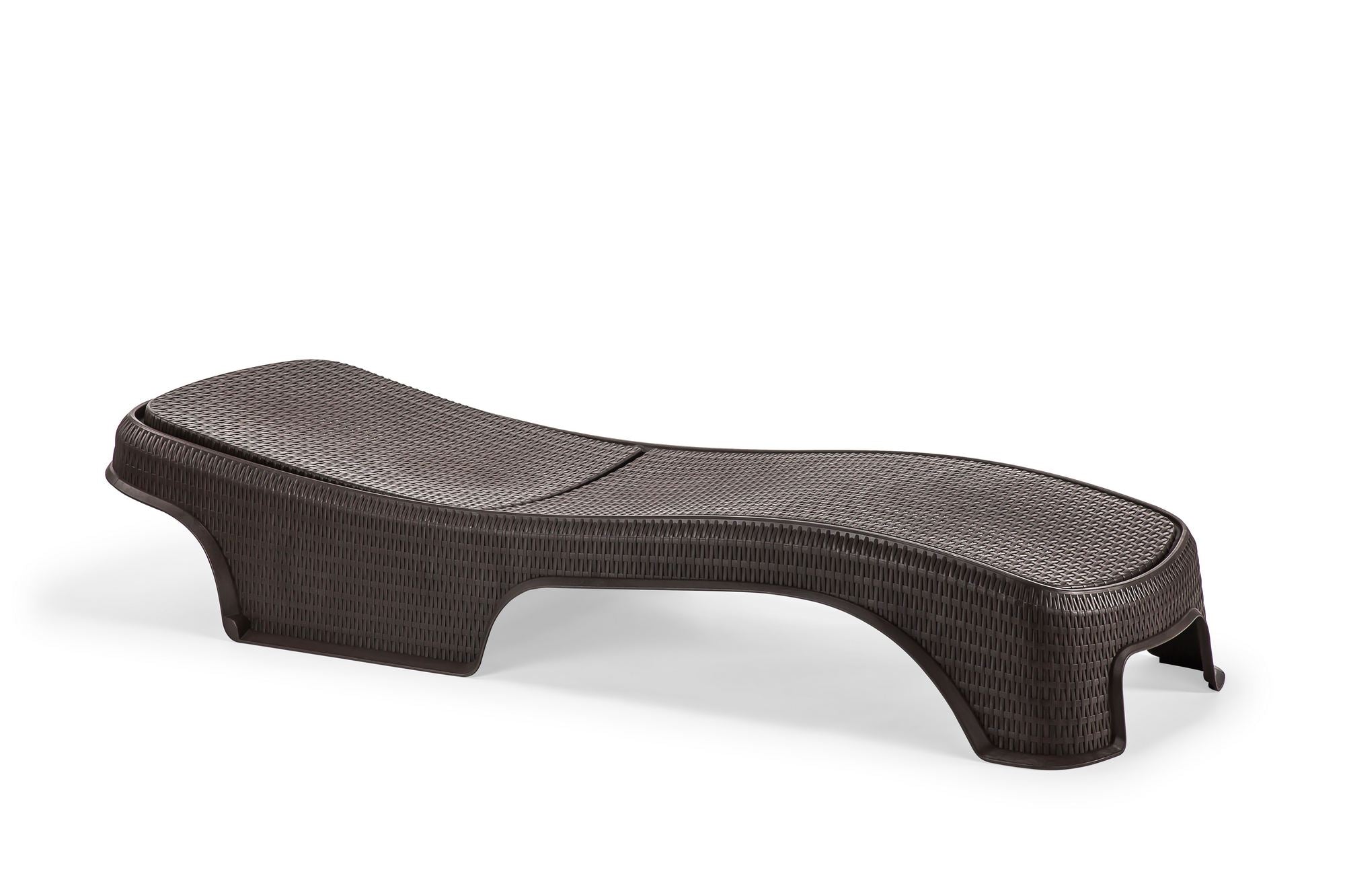 Espreguiçadeira Castanho Escuro 100% Polipropileno - Resistente e Confortável 197x70cm