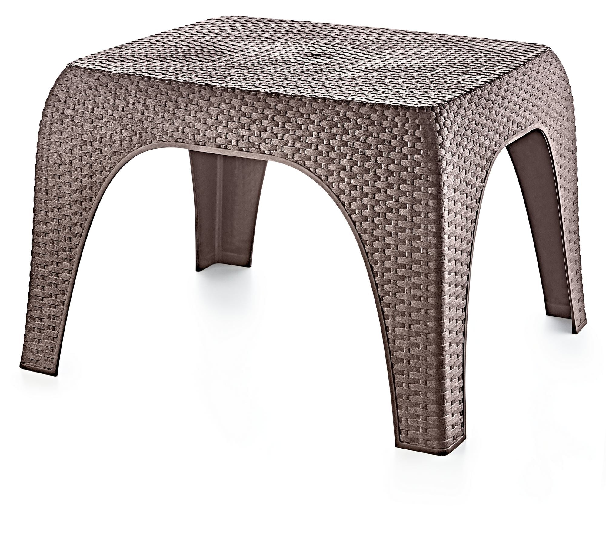 Mesa de Centro Castanha Escura - 100% Polipropileno, Compacta e Resistente 52x43x60cm