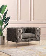 Poltrona moderna – 108 cm x 70 cm x 90 cm – Antracite – Madeira de faia e aglomerado