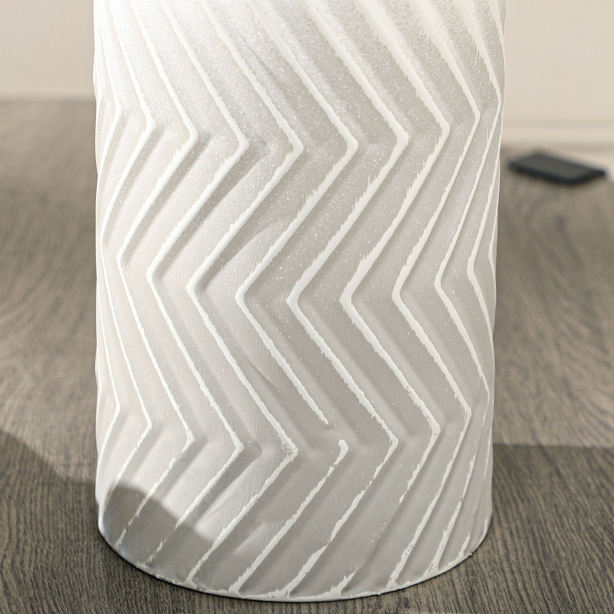 Vaso para Flores de Metal Cinzento Ø15x45,5 cm - Decoração Moderna para Casa