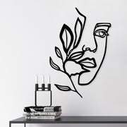 Acessório de parede decorativo de metal preto elegante, 46 x 56 cm | 100% metal, 1,5 mm de espessura | Perfeito para decoração moderna e arte de parede exclusiva