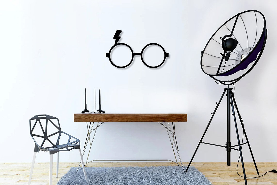 Acessório de parede decorativo de metal preto elegante, 30 x 50 cm | 100% metal, 2 mm de espessura | Perfeito para decoração moderna de casa e escritórios