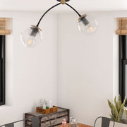 Candeeiro de Teto – 51 x 15 cm – Preto – Metal