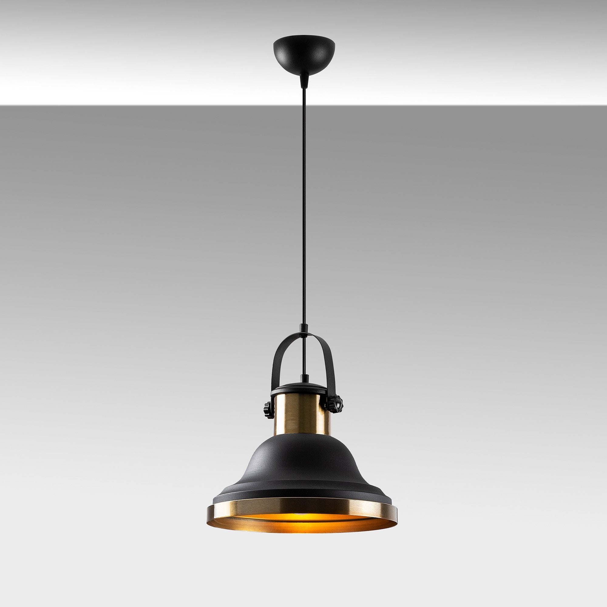 Candeeiro de Teto – 30x30 cm – Preto – Metal