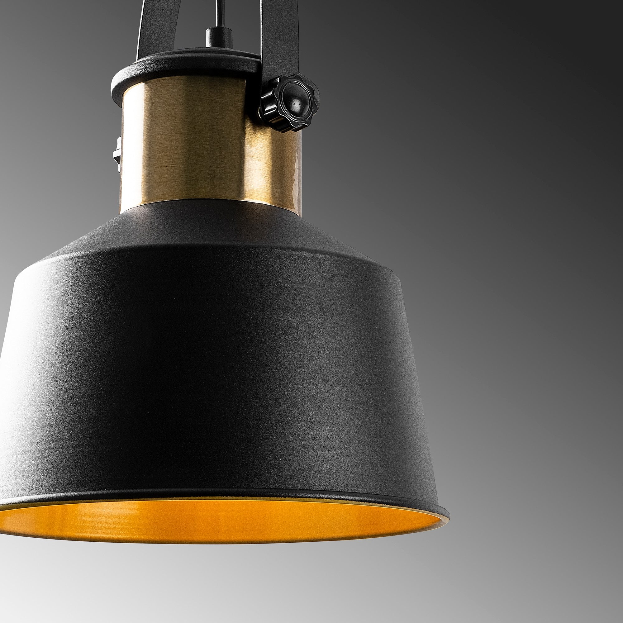 Candeeiro de Teto – 26 x 26 cm – Preto – Metal