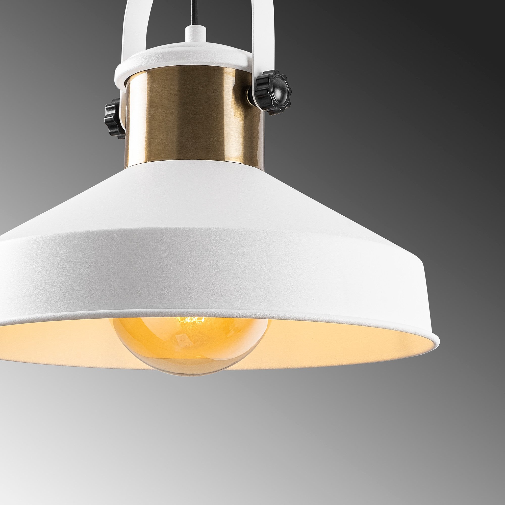 Candeeiro de Teto – 35 x 35 cm – Branco – Metal