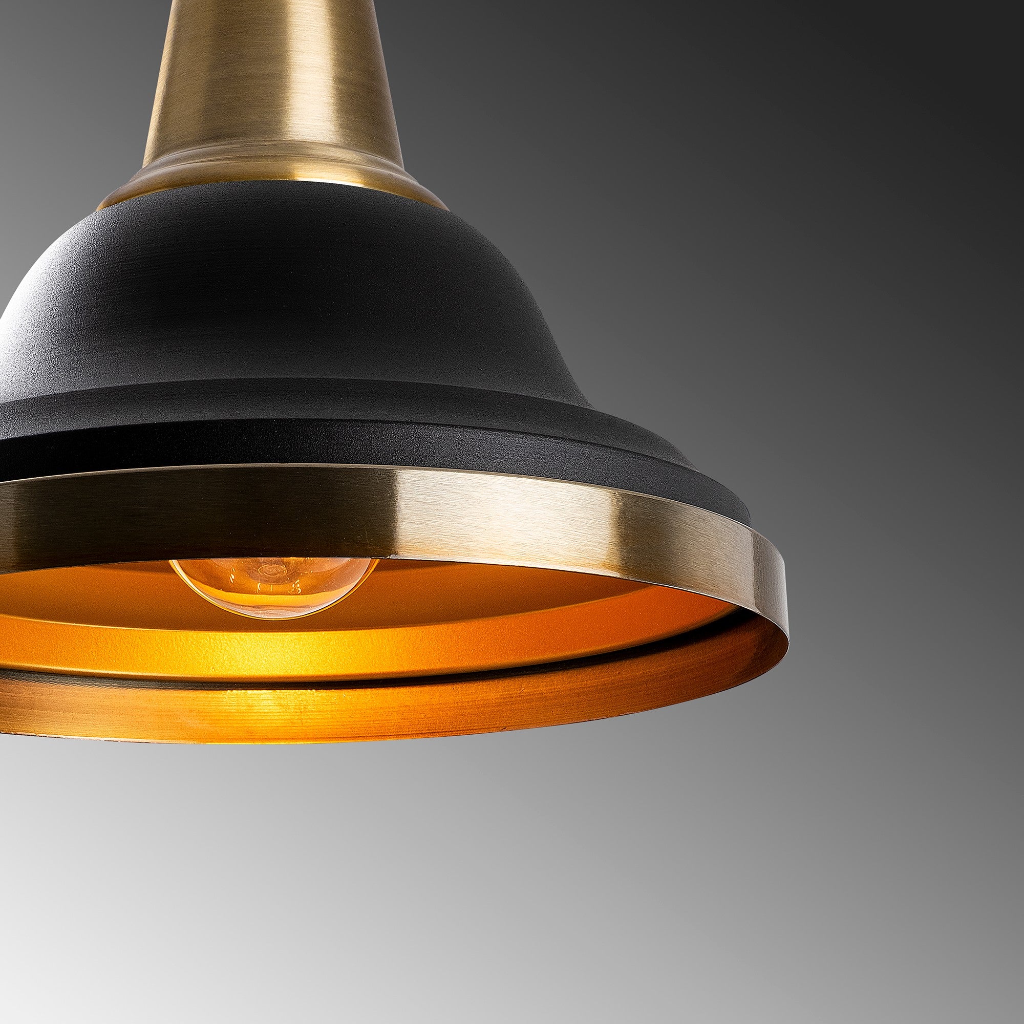 Candeeiro de Teto Preto Moderno, 30x30 cm, Altura 131 cm | Ajustável, Corpo em Metal, Soquete E27, IP20 | Design Glamouroso e Escandinavo para Interiores Elegantes