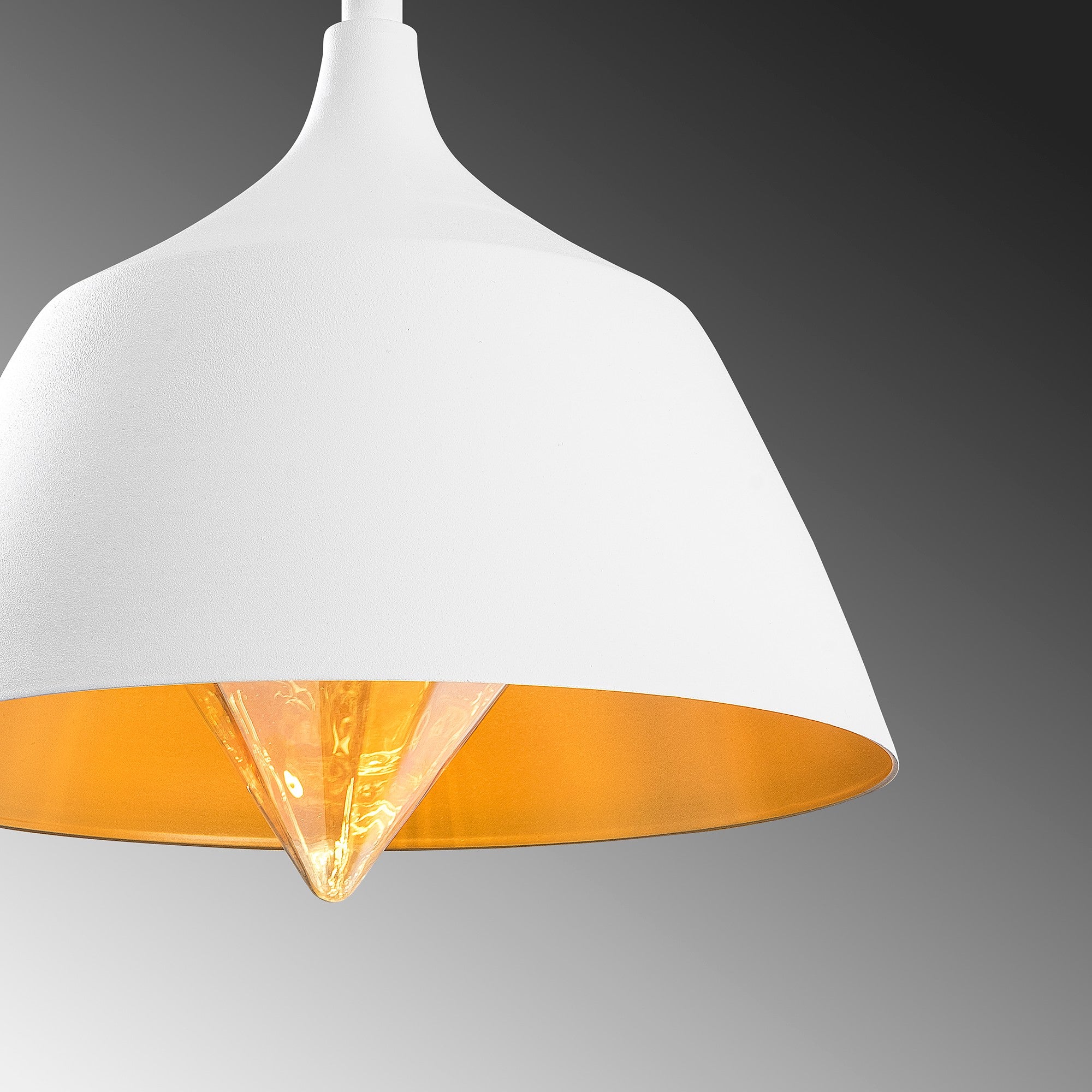 Candeeiro de Teto Escandinavo Elegante, Corpo em Metal Branco, 25 x 25 cm, Altura 119 cm, Ajustável, Soquete E27, IP20 | Perfeito para Decoração Moderna