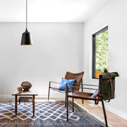 Candeeiro de Teto Industrial Moderno, Metal Preto, 20 x 20 cm, Altura 125 cm | Ajustável, Soquete E27, IP20 | Perfeito para Decoração Escandinava e Moderna