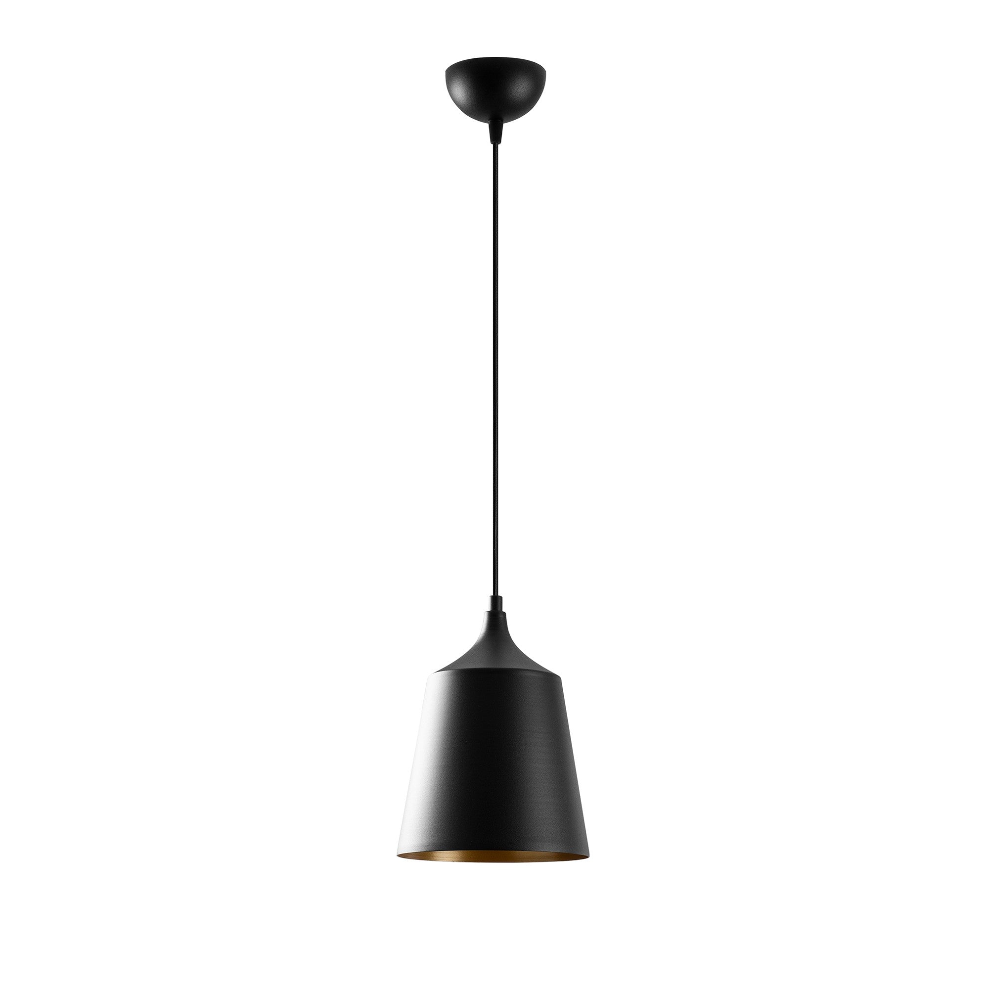 Candeeiro de Teto Industrial Moderno, Metal Preto, 20 x 20 cm, Altura 125 cm | Ajustável, Soquete E27, IP20 | Perfeito para Decoração Escandinava e Moderna