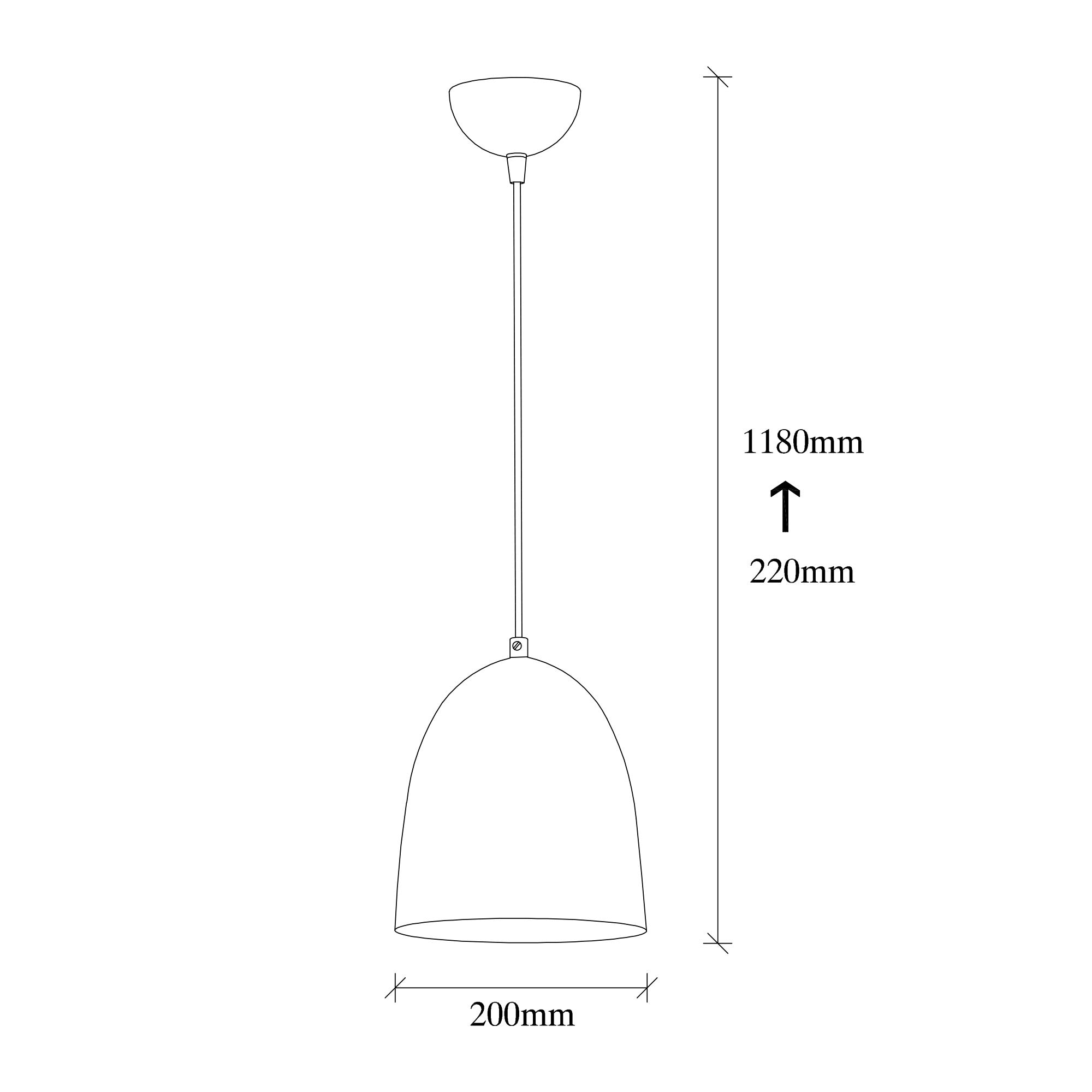 Lustre Vintage Moderno, Altura Ajustável 118 cm, Corpo de Metal, Tampa de 20 cm, Soquete E27, Design Escandinavo Glamouroso | Perfeito para Decoração de Casa e Escritório
