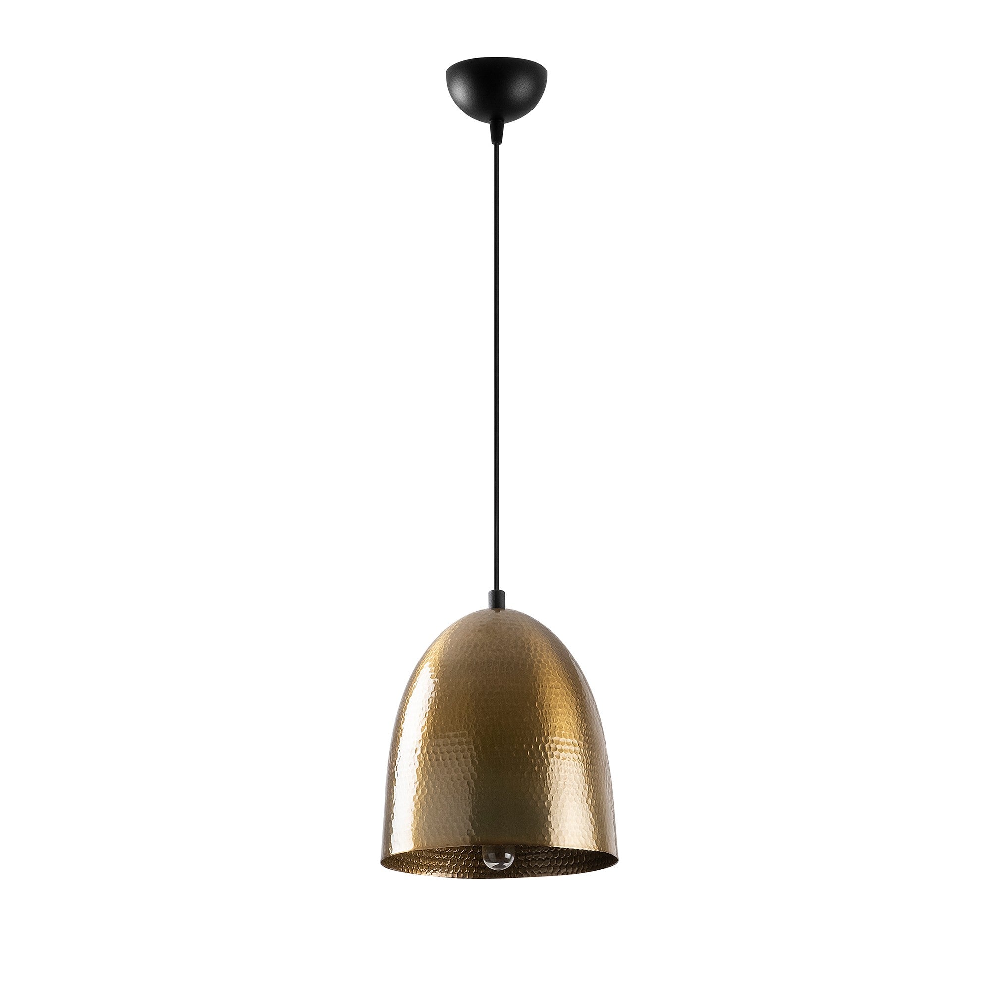 Lustre Vintage Moderno, Altura Ajustável 118 cm, Corpo de Metal, Tampa de 20 cm, Soquete E27, Design Escandinavo Glamouroso | Perfeito para Decoração de Casa e Escritório