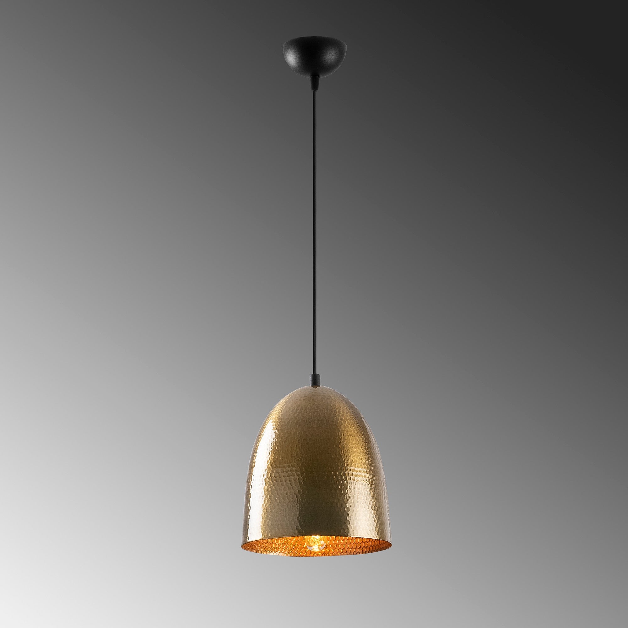 Lustre Vintage Moderno, Altura Ajustável 118 cm, Corpo de Metal, Tampa de 20 cm, Soquete E27, Design Escandinavo Glamouroso | Perfeito para Decoração de Casa e Escritório