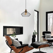 Candeeiro de Teto – 30 x 30 cm – Preto – Metal