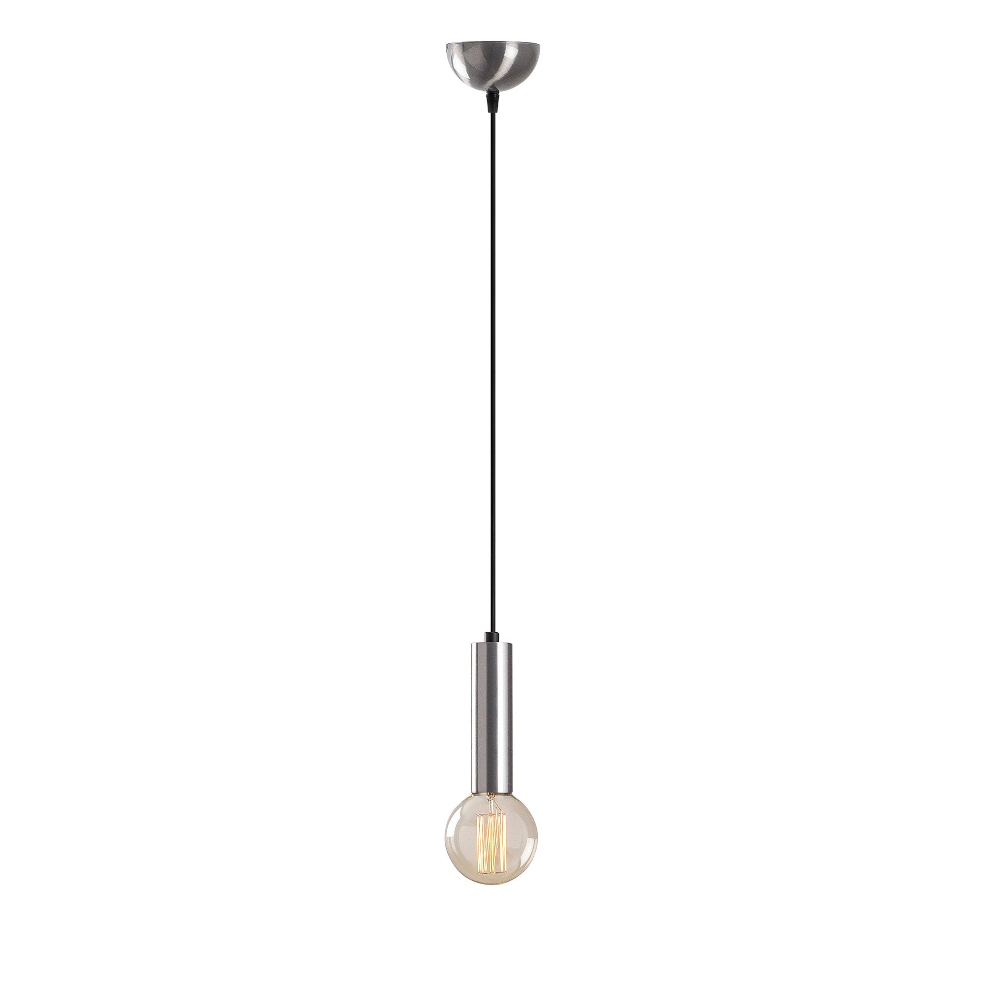 Candeeiro de Teto – 111 cm – Prata – Metal