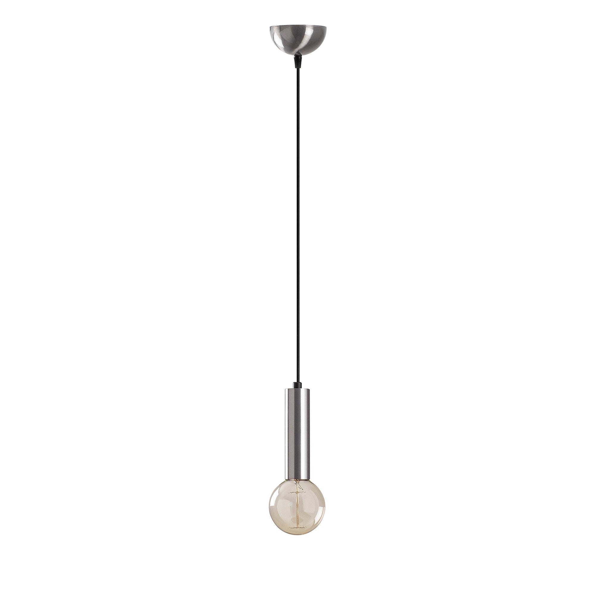 Candeeiro de Teto – 111 cm – Prata – Metal