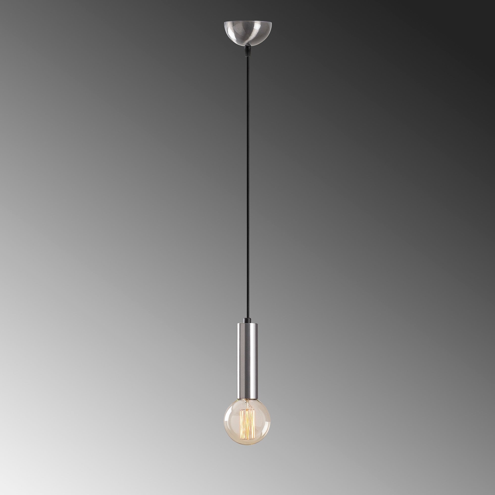 Candeeiro de Teto – 111 cm – Prata – Metal