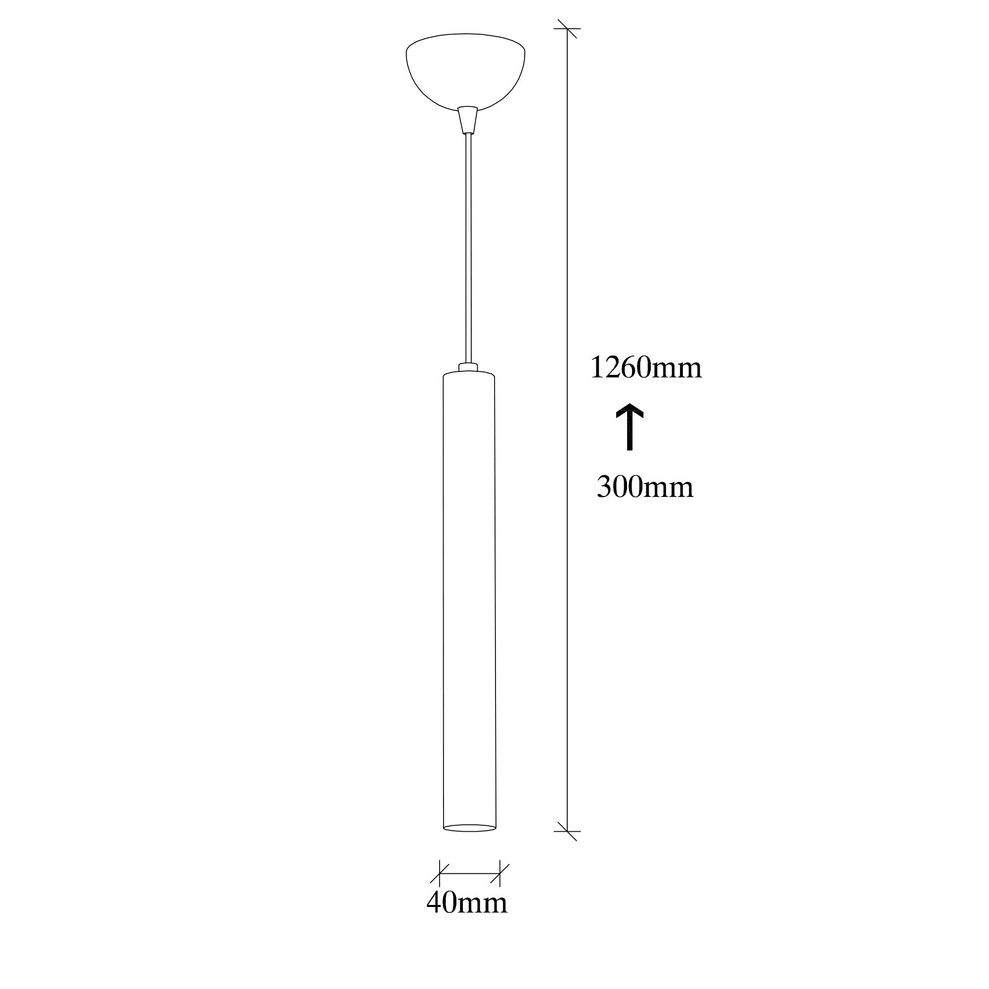 Candeeiro de Teto – 126 cm de Altura – Prateado – Metal