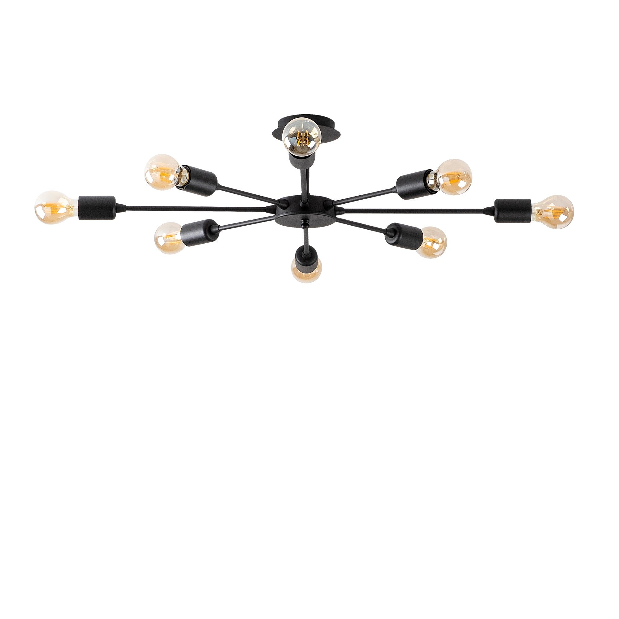 Candeeiro de Teto – 78 x 78 cm – Preto – Ferro