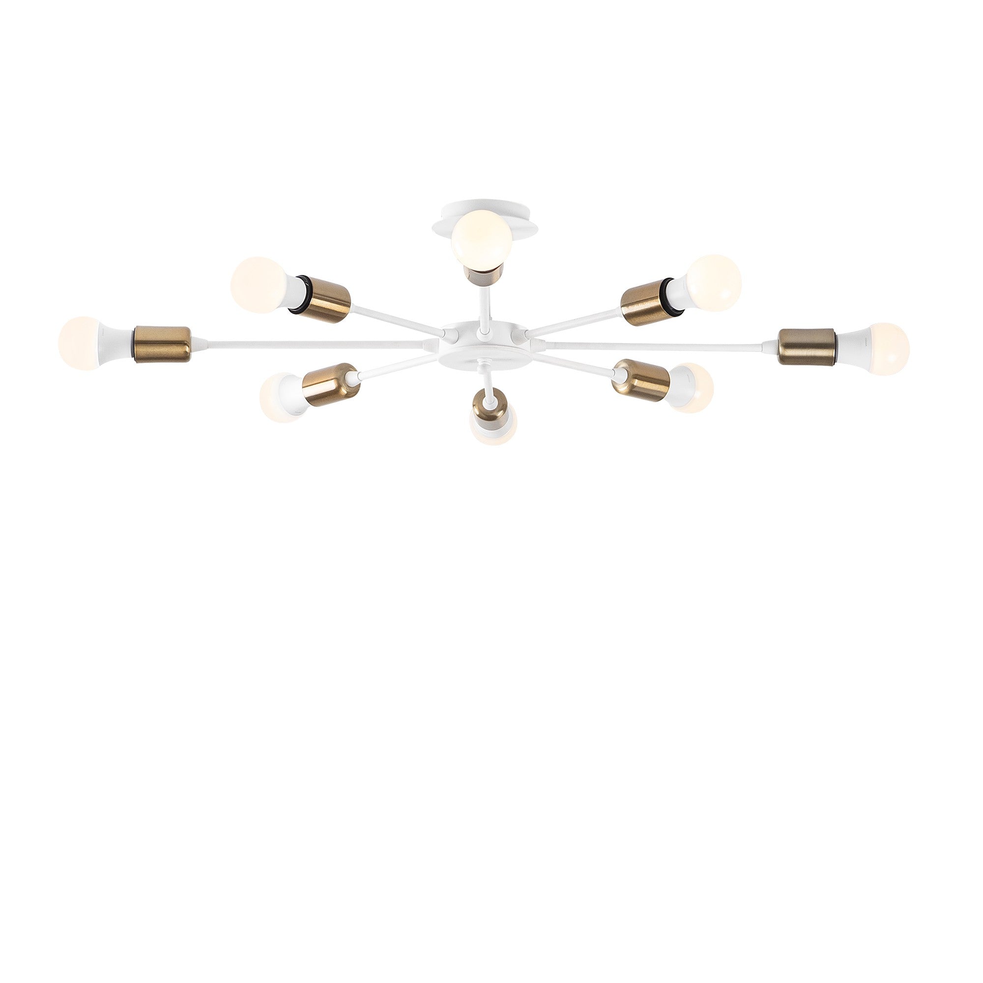 Candeeiro de Teto – 78 x 78 cm – Branco – Metal