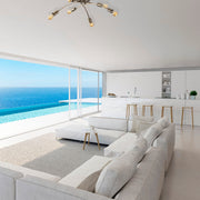 Candeeiro de Teto vintage de metal – 67 x 67 cm – altura 25 cm