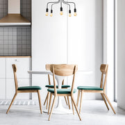 Candeeiro de Teto Industrial Preto, 59 x 59 cm, Altura 35 cm | Corpo em Ferro, 5 x E27 máx. 40 W | Iluminação Elegante para Casas e Escritórios Modernos, Classificação IP20