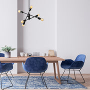 Candeeiro de Teto – 55 x 55 cm – Preto – Metal