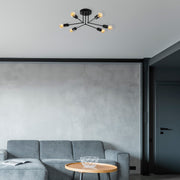 Candeeiro de Teto – 60 x 60 cm – Preto – Metal