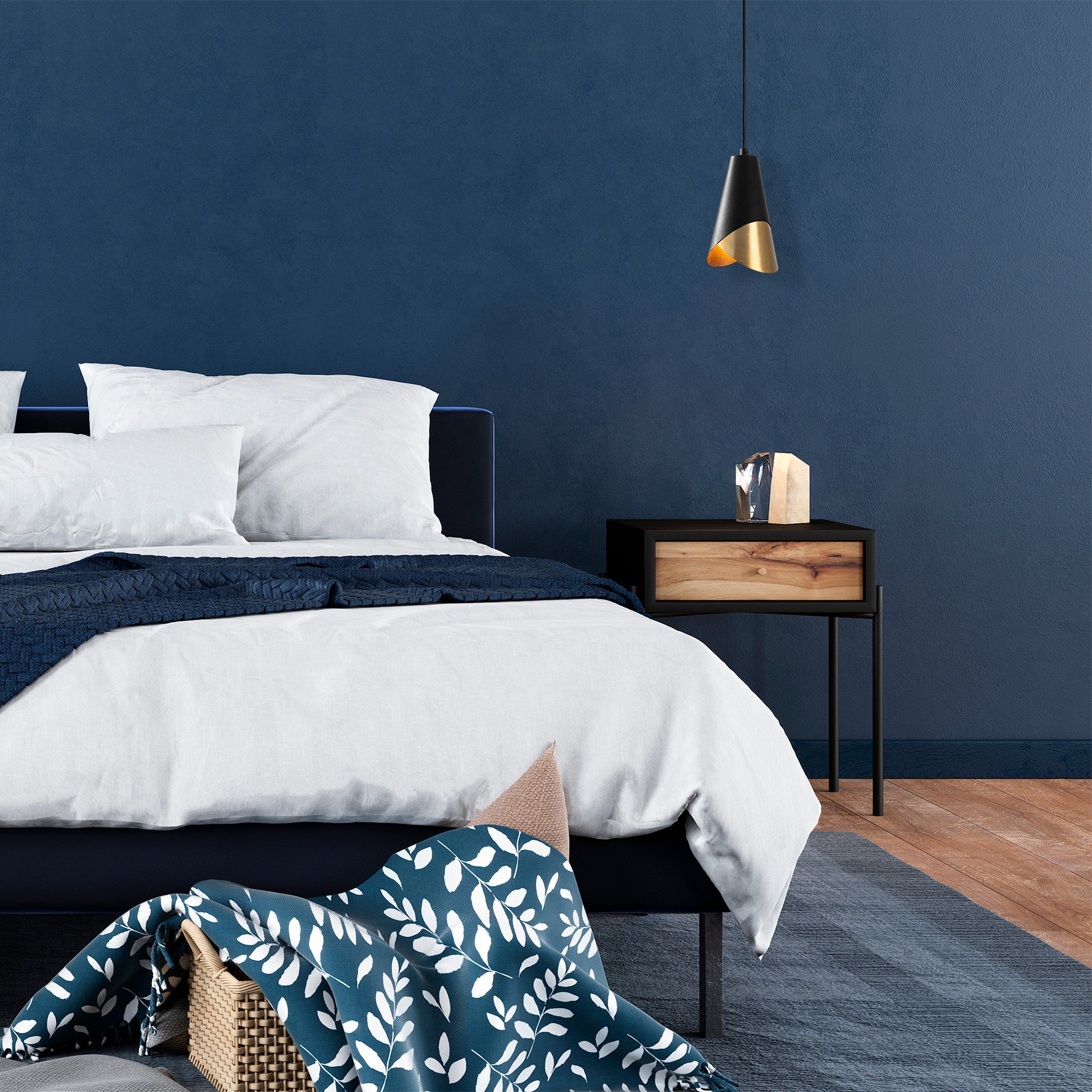 Candeeiro de Teto – 14x14 cm – Preto e Vintage – Metal