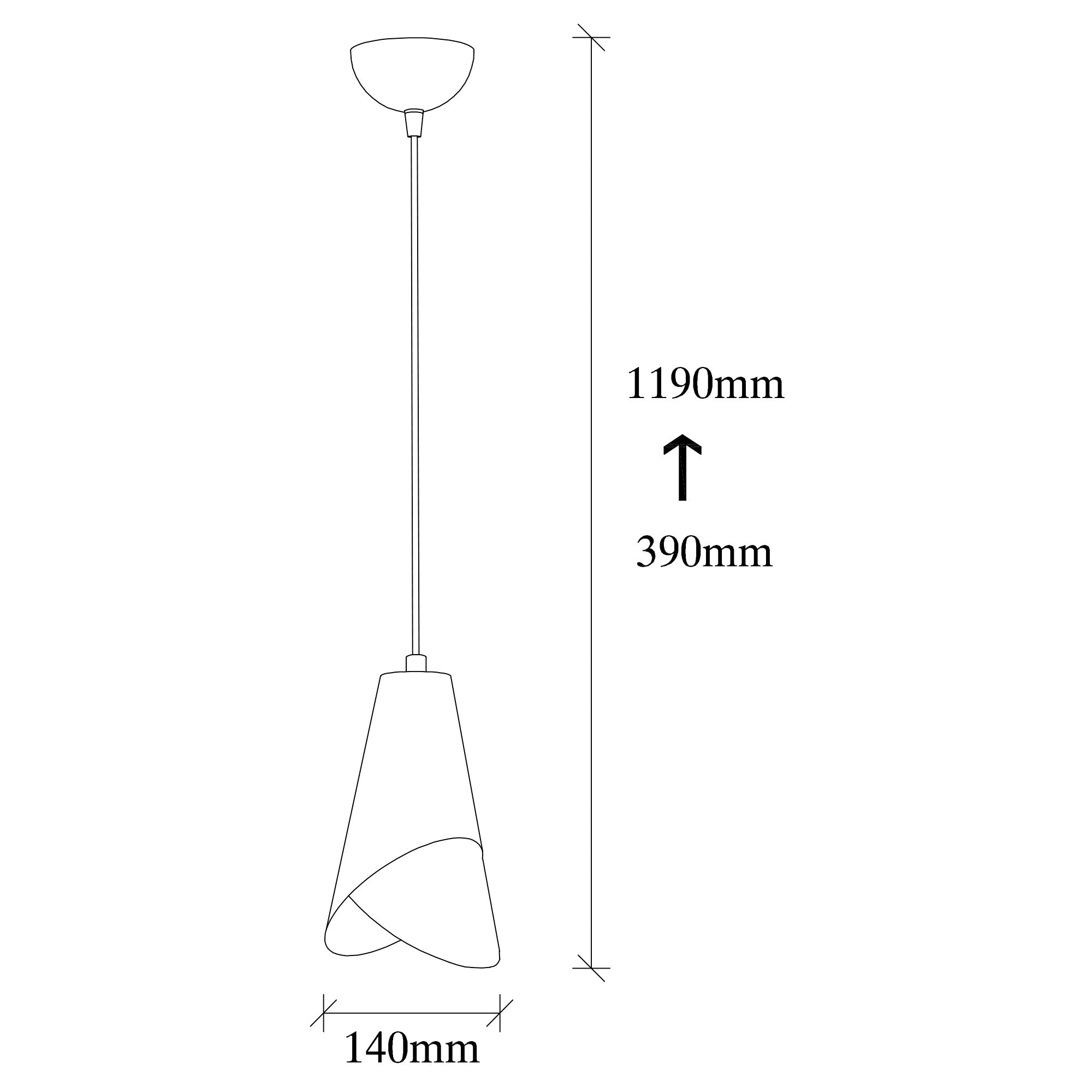 Candeeiro de Teto – 14x14 cm – Preto e Vintage – Metal