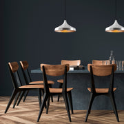 Candeeiro de Teto – 36 x 36 cm – Prata – Metal